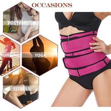 Women Waist Trainer Corset Sweat Belt Weight Loss Compression Trimmer Workout Fitness Bodywear, Color may Vary