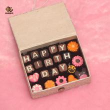 Delicious big square chocolate box