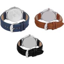 SALE- AR-078BBW Combo Of 3 Elegant Watch For Men