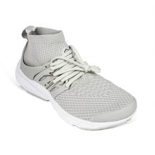 Light Weight Knitted Black Sports Shoe With Extended Ankle - (6107)