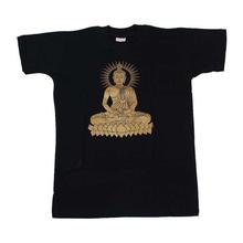 Black Buddha Printed T-Shirt For Kids