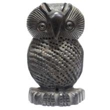 Black Wooden Owl Showpiece