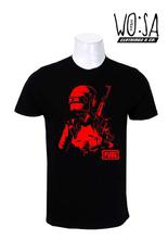 Black PUBG Printed T-shirt For Men