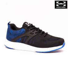 Kapadaa: Caliber Shoes Black/Blue Ultralight Sport Shoes For Men – ( 640 )