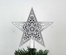 Star Shape Top Decoration For Chritmas Tree - (White)