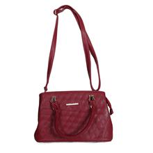 Maroon Red PU Leather Women Shoulder & Crossbody Bag