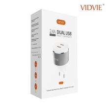 VIDVIE iPhone Dual Usb Fast Charger PLE211