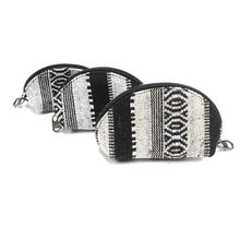 Black/ White  Printed Coin Purse Set For Women