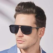 Fashion Color Luxury Flat Top Trendy  Korean  Sunglasses-Men