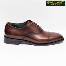 Gallant Gears Coffee Leather Lace Up Formal Shoes For Men - (8005-1)