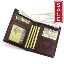 SALE- RFID Blocking 100% Genuine Leather Men Wallets