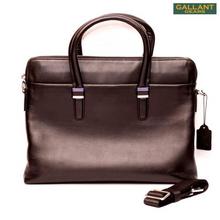 Gallant Gears Black Leather Business Bag (B1)