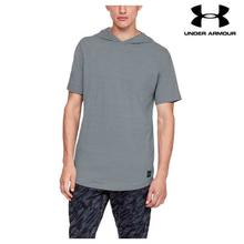 Under Armour Grey Sportstyle Short Sleeve Hoodie For Men - 1323397-035