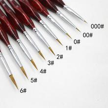 9 types Brushes for Drawing Gouache Oil Painting None Line