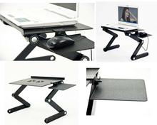 Multifunctional Foldable Laptop Table-Black