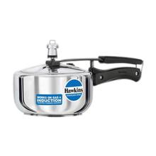 Hawkins Stainless Steel Pressure Cooker (Works On Gas And Induction)- 10 L