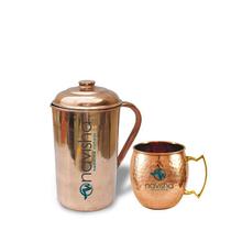 Navisha Pure Ayurvedic Copper Jug With Copper Mug