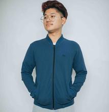 Hills And Clouds Unisex Jumper Jacket (Navy Blue)