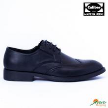 Caliber Shoes Black Lace Up Formal Shoes For Men - ( Y 639 )