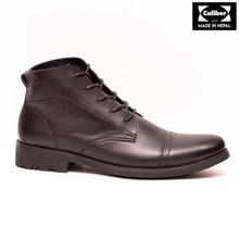 Caliber Shoes Black Lace Up Lifestyle Boots For Men - ( K230C)