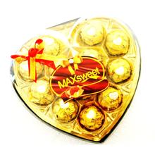 Only Love Heart Shaped Chocolate Balls | Perfect for Couple / Gifts T12/ 12 balls Compound Chocolate Wrapped in Foil Paper | Brand May Vary