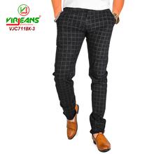 Virjeans Stretchable Cotton Check Black Chinos Pant for Men (VJC 715) 5