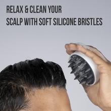 Head Scalp Massage Brush with Soft Silicone Bristles