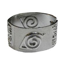 Silver Naruto Konoha Metal Bracelet For Men