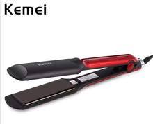 Kemei KM-531 Red/Black Flat Iron Hair Straightener