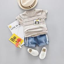 Kids Summer Outfit  Toddler Baby Boy Stripe Cotton