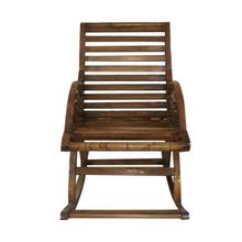 Brown Wooden Rocking Chair