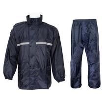Denim Blue Raincoat Set For Men