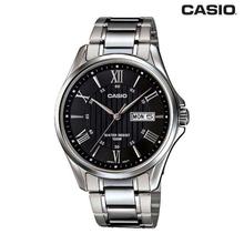 Casio Silver Round Dial Analog Watch For Men (MTP-1384D-1AVDF)