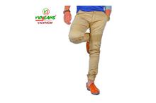 Virjeans Men’s Skinny Stretchable Cotton Slim Fit Pant Cream- (VJC 694)