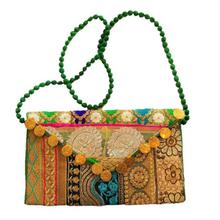 Golden Color Sling Bag with Coins For Women