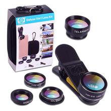 5 In 1 HD Camera Lens Kit Fish Eye Lens