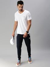 ONN Men V Neck White Half Sleeve T-shirt