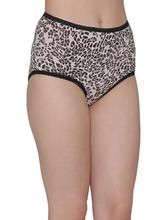 Women's Cotton High Waist Animal Print Hipster Panty Free Size