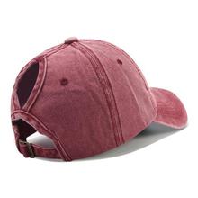 2019 Ponytail Baseball Cap Messy Bun Hats For Women Washed