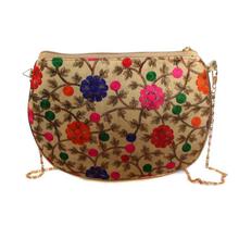 Floral Embroidered Clutch For Women