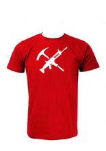 Wosa -GUNCROSS FORTNITE Red Printed T-shirt For Men