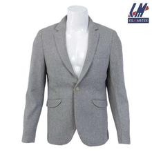 KILOMETER Grey Single Buttoned Woolen Coat For Men - KM 683899-B