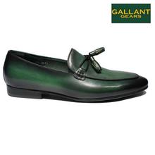 Gallant Gears Green Formal Slip On Leather Shoes For Men - (139-38)