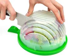 THE ORIGINAL Salad cutter bowl - Best Salad maker. Vegetable chopper, Cutter for Lettuce or Salad chopper