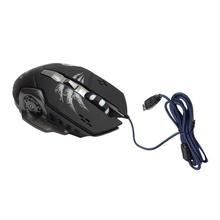 Apedra A8 Macro Definition Programming Wired Gaming Mouse - Black