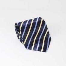 Blue/Cream Striped Tie For Men