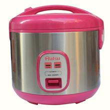 Mastu K10 1.5 Litre Rice Cooker - Silver/Pink