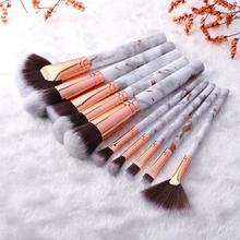 FLD 10 Pcs Professional Makeup Brush Set Full Function