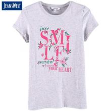 JeansWest ASH GREY T-shirt For Women