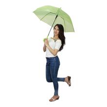 Green Transparent Half Automatic Handle Clear Umbrella